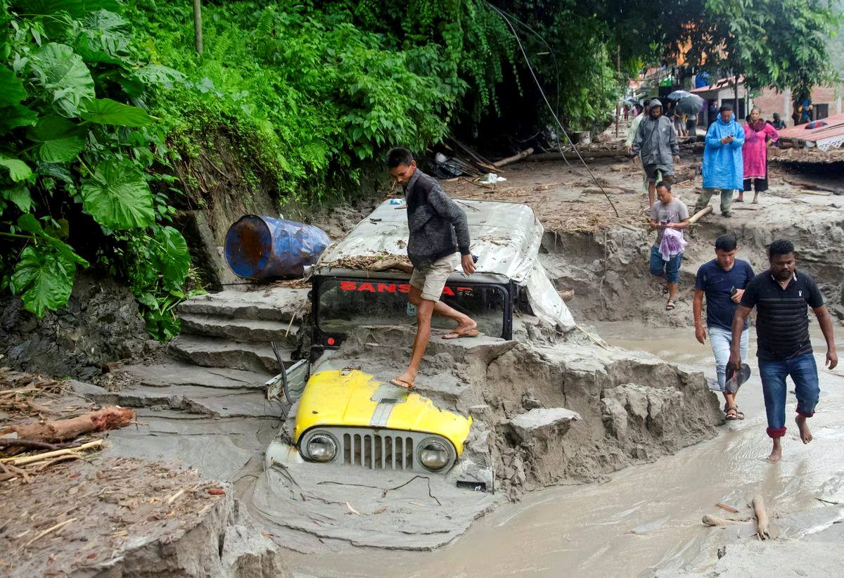 Indian rescue teams bravely race against nature to save lives as death toll reaches 44, with 140 still missing